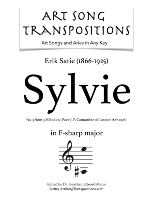 SATIE: Sylvie (transposed to F-sharp major)