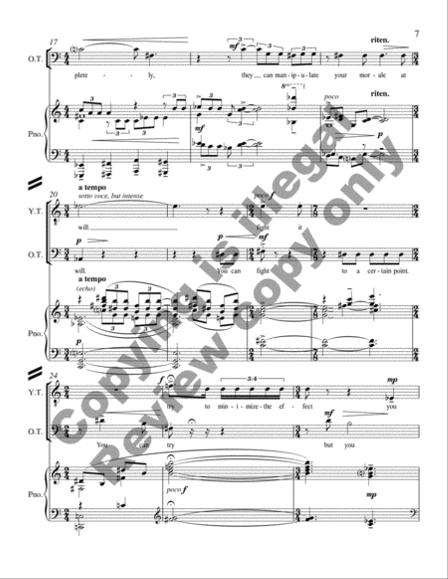 Glory Denied (Piano/Vocal Score) Glory Denied (Piano/Vocal Score) Bassoon scores gallery preview page 9