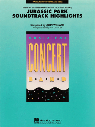 Book cover for Jurassic Park Soundtrack Highlights