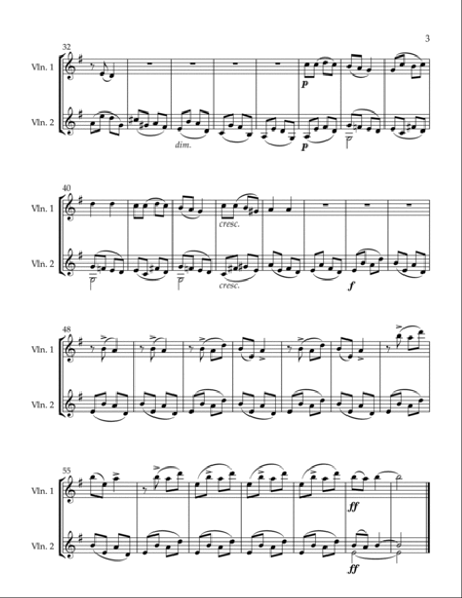 Country Festival String Duet scores gallery preview page 3