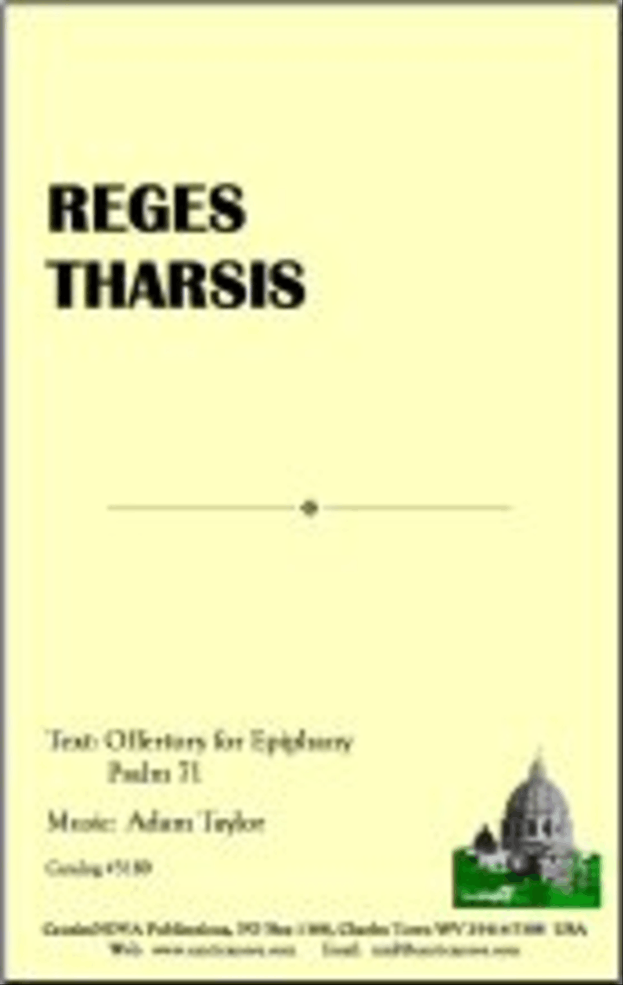 Reges Tharsis A Cappella scores gallery preview page 1