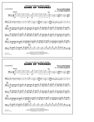 Book cover for Game of Thrones (arr. Jay Bocook) - 2nd Trombone