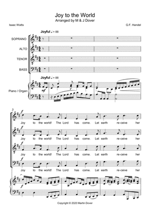 Joy to the World - SATB - Four Part Choir