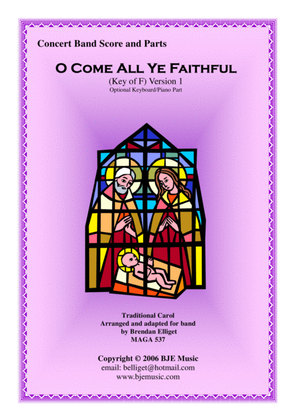 Book cover for O Come All Ye Faithful - Concert Band Score and Parts PDF