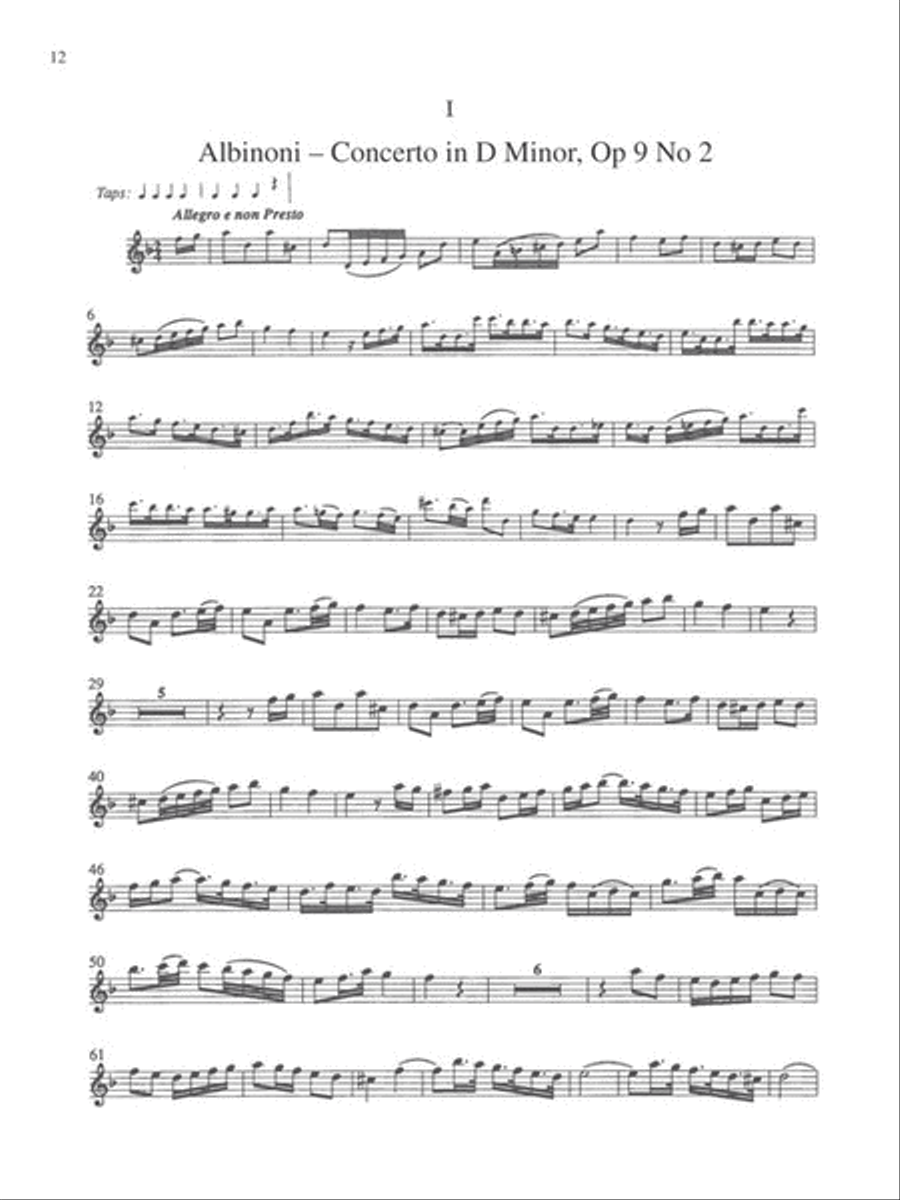 Albinoni – Oboe Concerti B-flat, Op. 7 No. 3; D Major, Op. 7, No. 6; D Minor, Op. 9, No. 2 Oboe Solo scores gallery preview page 8