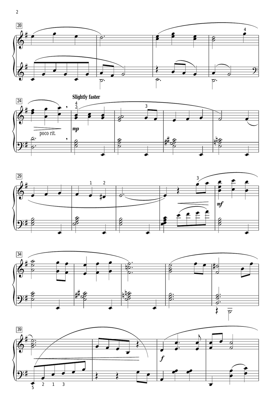 Feed The Birds (Tuppence A Bag) (from Mary Poppins) Piano Solo scores gallery preview page 2
