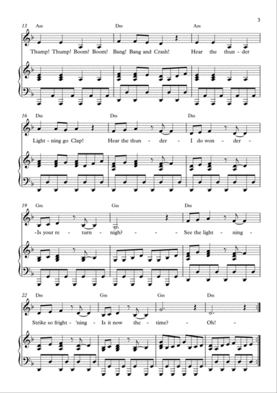 Hear The Thunder Voice scores gallery preview page 3