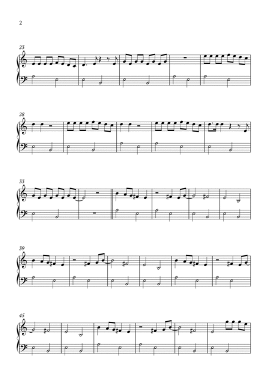 Hotline Bling Easy Piano scores gallery preview page 2