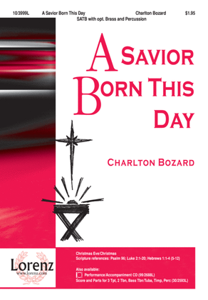 Book cover for A Savior Born This Day