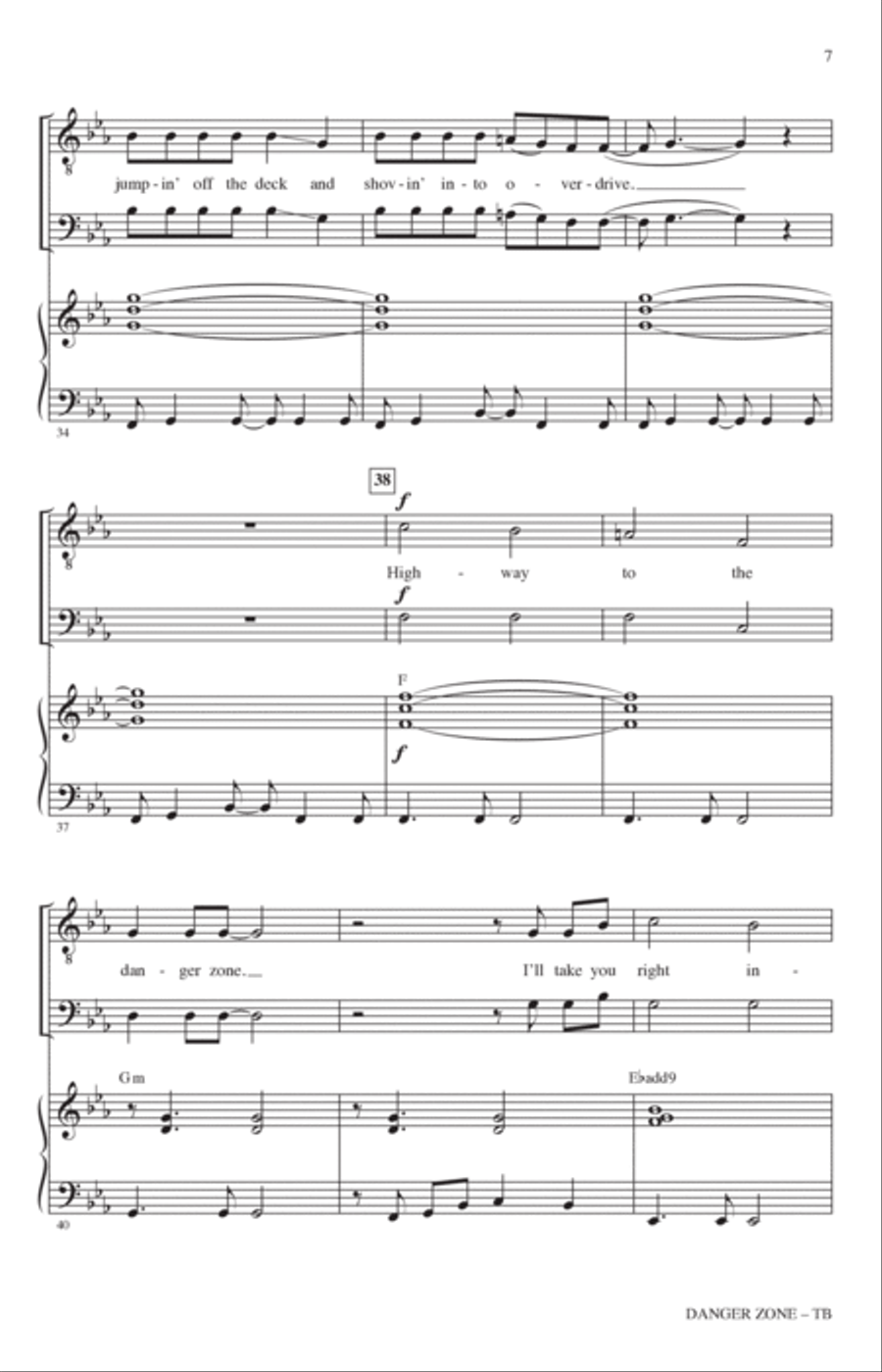 Danger Zone (from Top Gun) (arr. Roger Emerson) TB scores gallery preview page 5