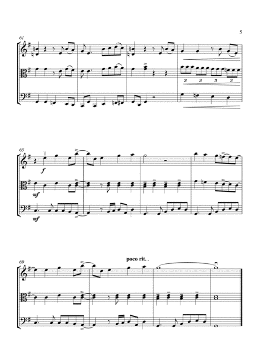 How Sweet It Is (To Be Loved By You) String Trio scores gallery preview page 6