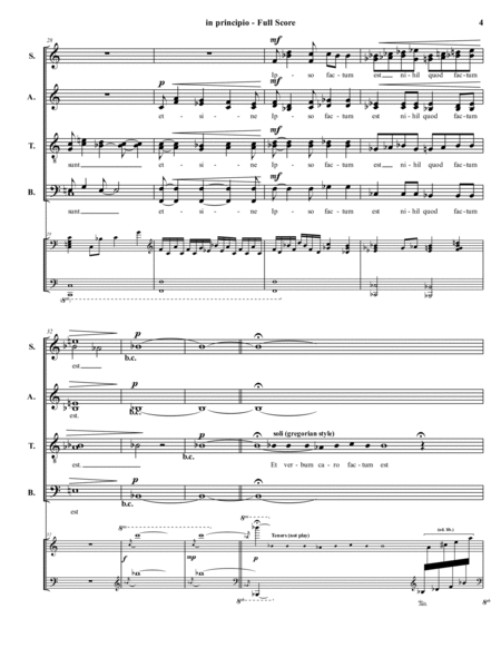 In Principio (Choral & Piano)