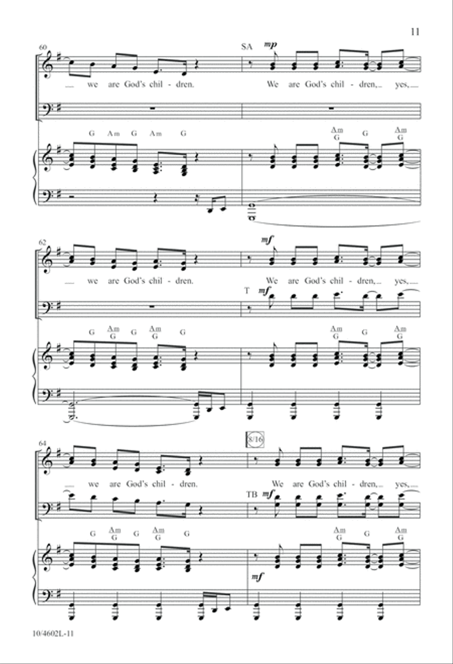 Children of God Children of God 4-Part scores gallery preview page 11