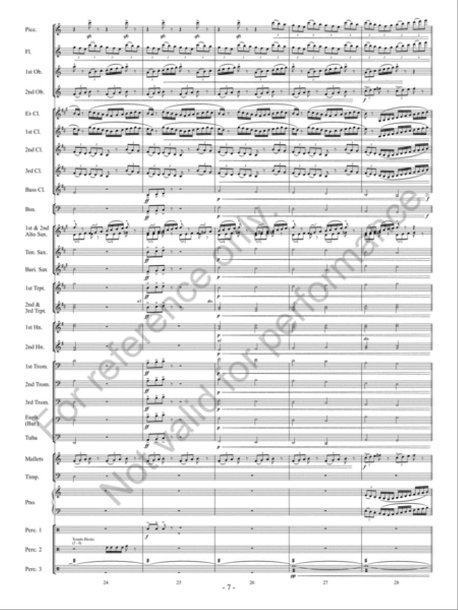 Downtown Scherzo Concert Band scores gallery preview page 8