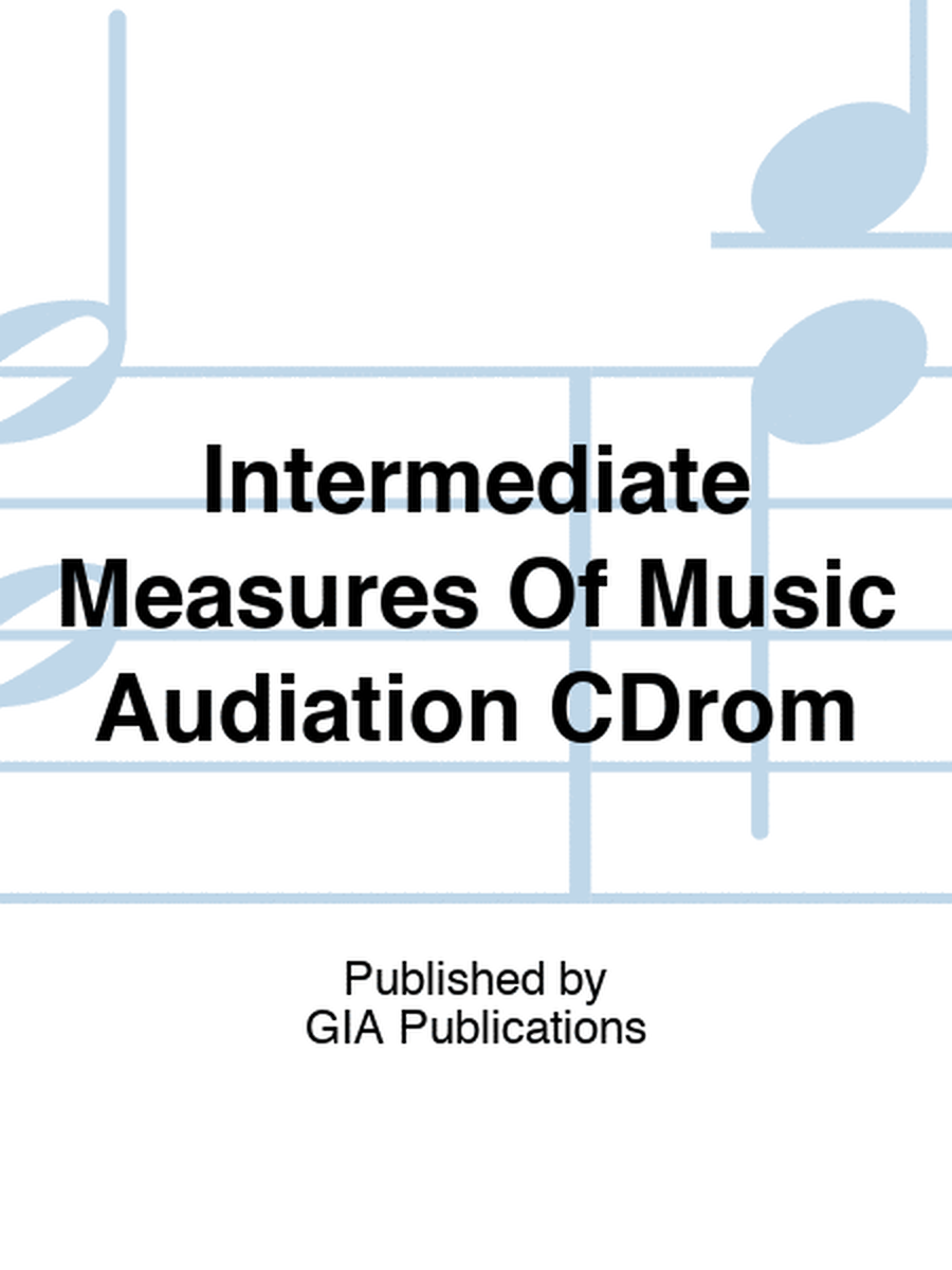 Intermediate Measures Of Music Audiation CDrom