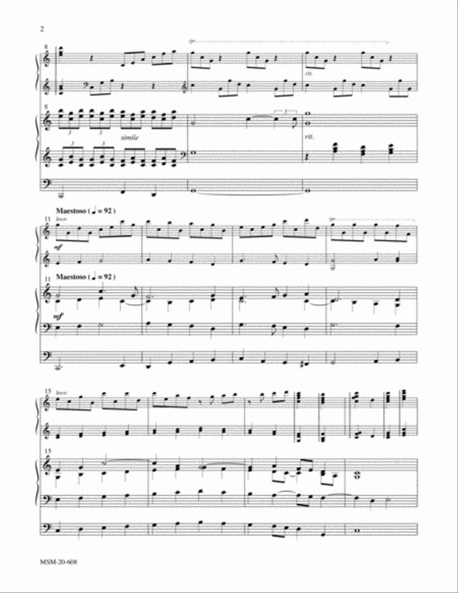 Crucifer No. 3 from Hymns for Harp and Organ Harp scores gallery preview page 3