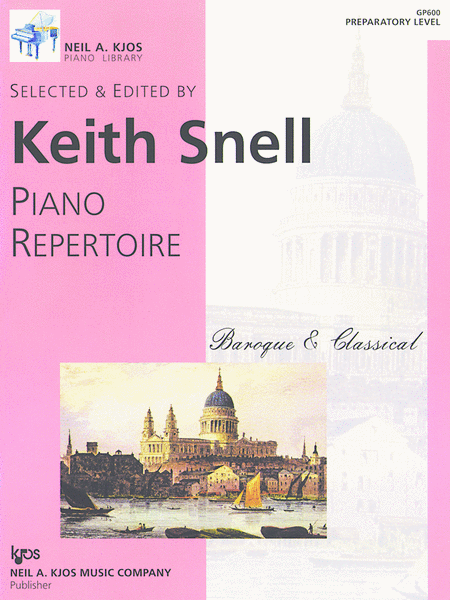 Neil A. Kjos Piano Library-Piano Repertoire: Baroque/Classical, Preparatory Level