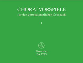 Book cover for Choralvorspiele fur den gottesdienstlichen Gebrauch, Band 1