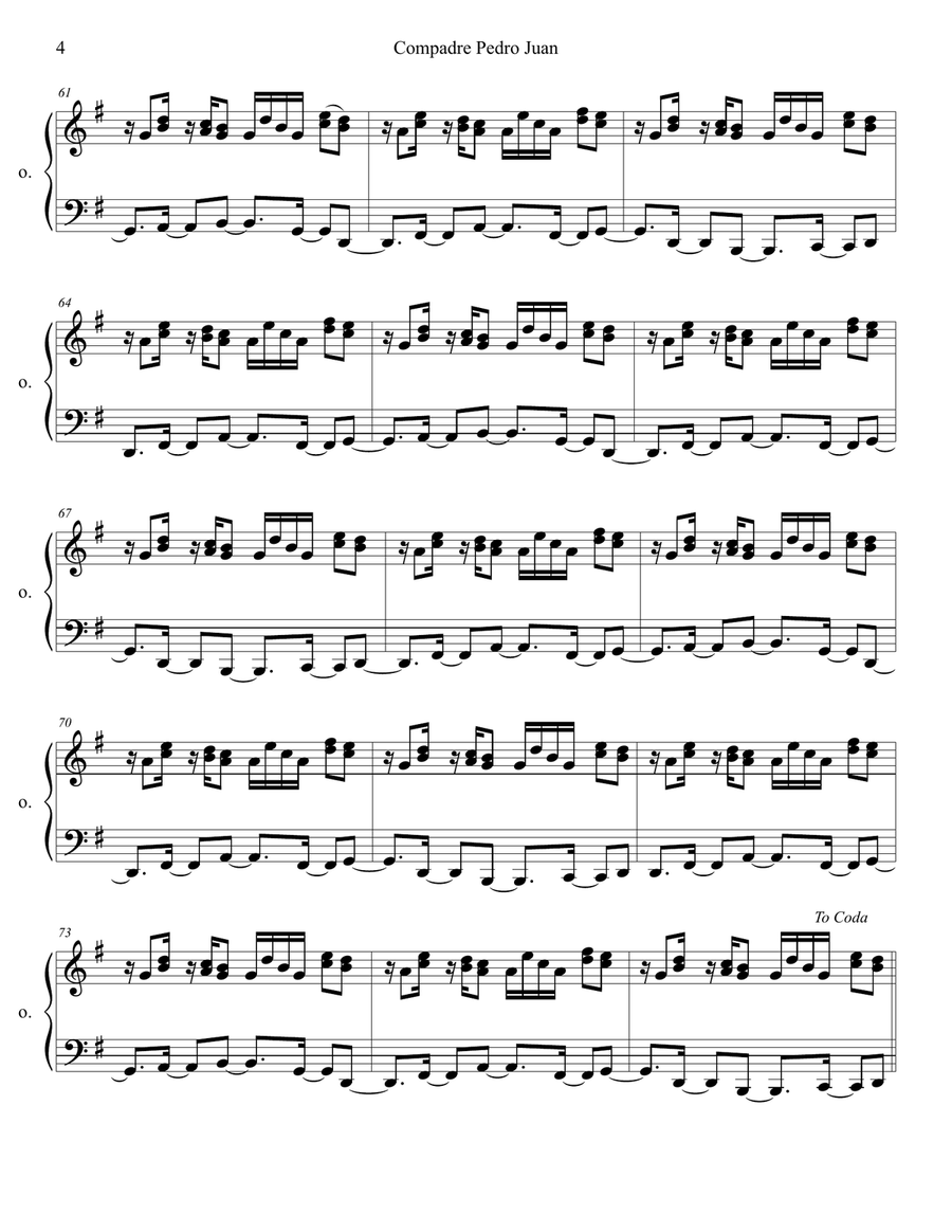 Compadre Pedro Juan Compadre Pedro Juan Piano Trio scores gallery preview page 4