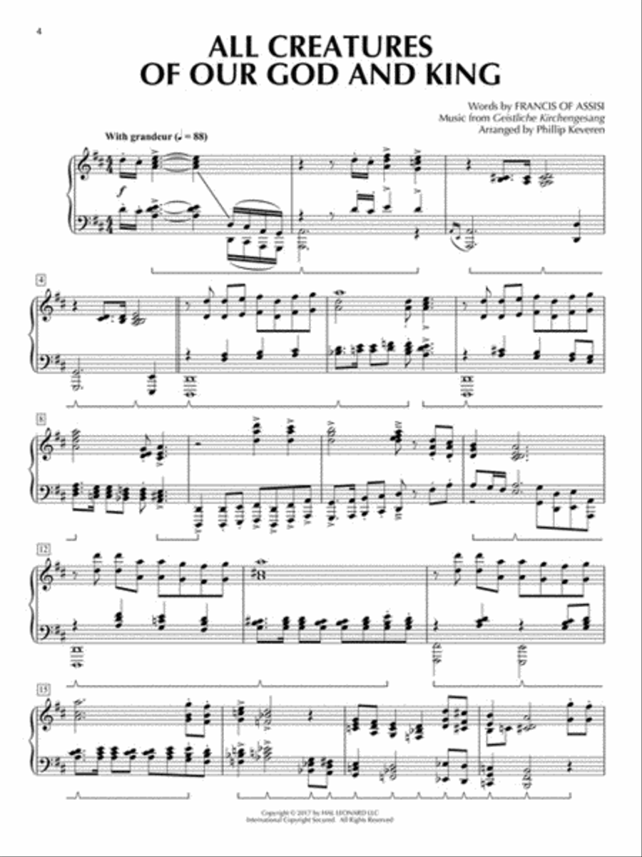 Symphonic Hymns for Piano Piano Solo scores gallery preview page 2