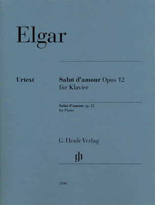 Book cover for Salut d'amour Op. 12