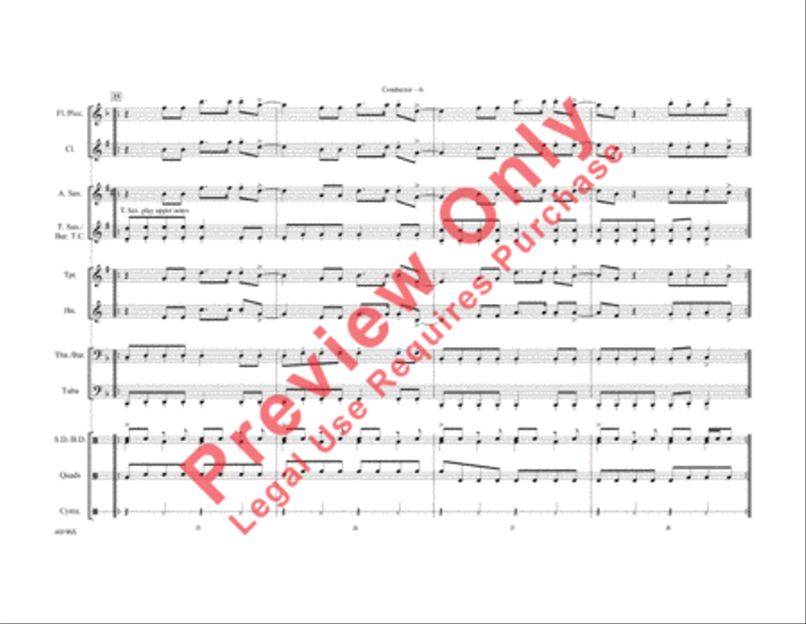 Part of Me Marching Band scores gallery preview page 7