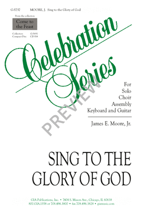 Sing to the Glory of God