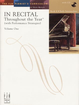 Book cover for In Recital! Throughout the Year (with Performance Strategies) Volume One, Book 4 (NFMC)