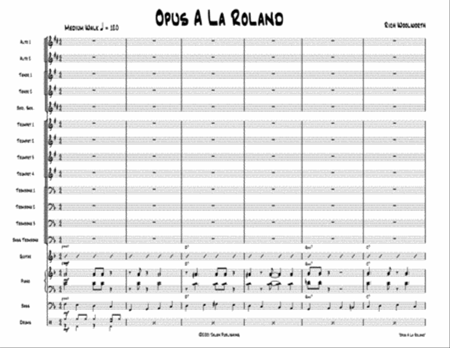 Opus A La Roland Jazz Ensemble scores gallery preview page 2