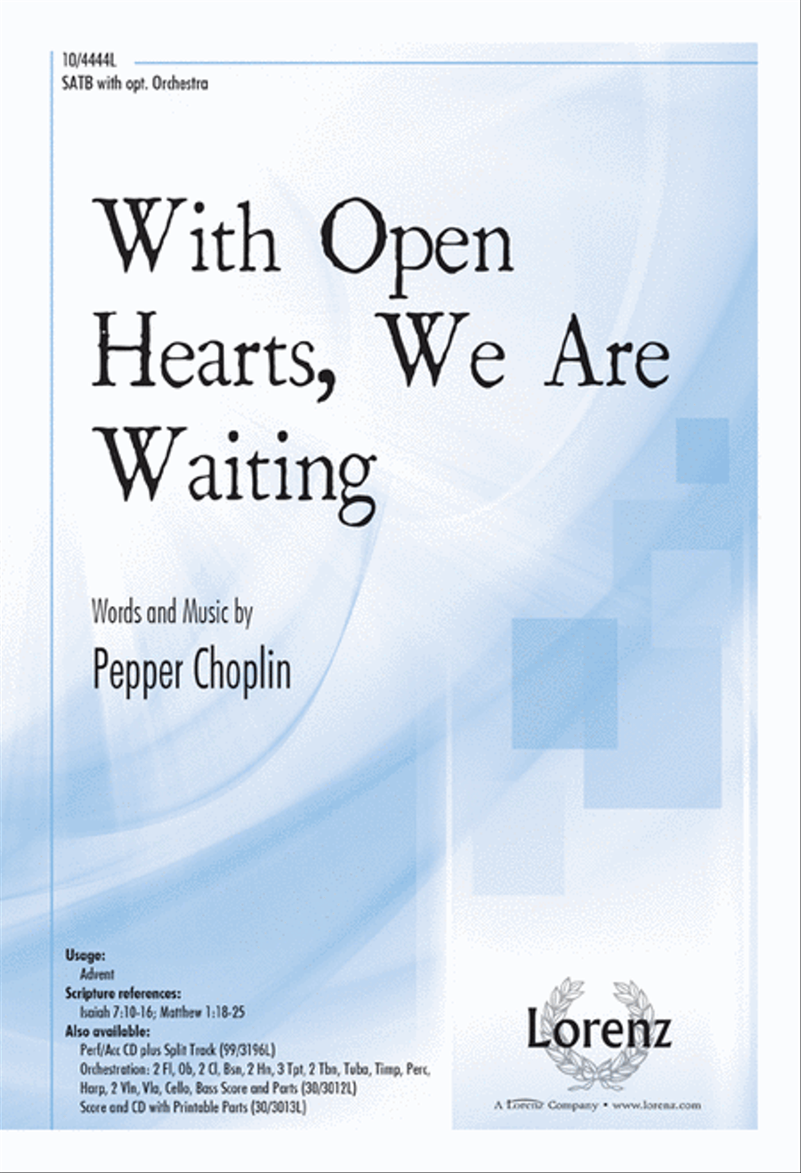 With Open Hearts, We Are Waiting 4-Part scores gallery preview page 1