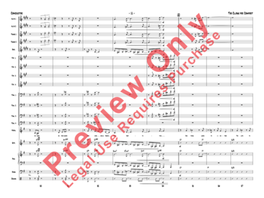 Too Close for Comfort Jazz Ensemble scores gallery preview page 14