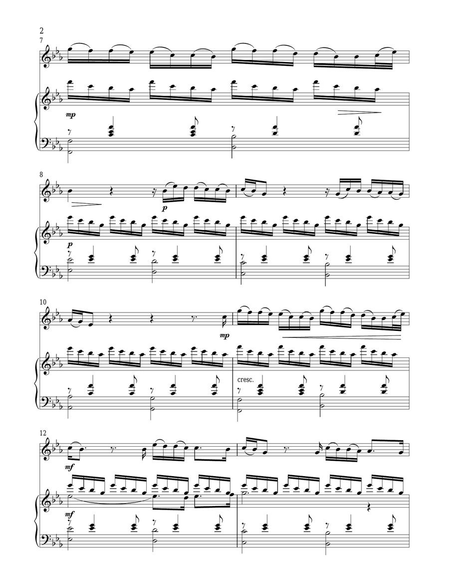 Who Am I? (from Les Miserables) Flute Solo scores gallery preview page 2