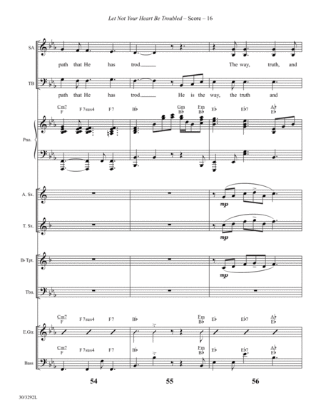 Let Not Your Heart Be Troubled - Instrumental Ensemble Score and Parts