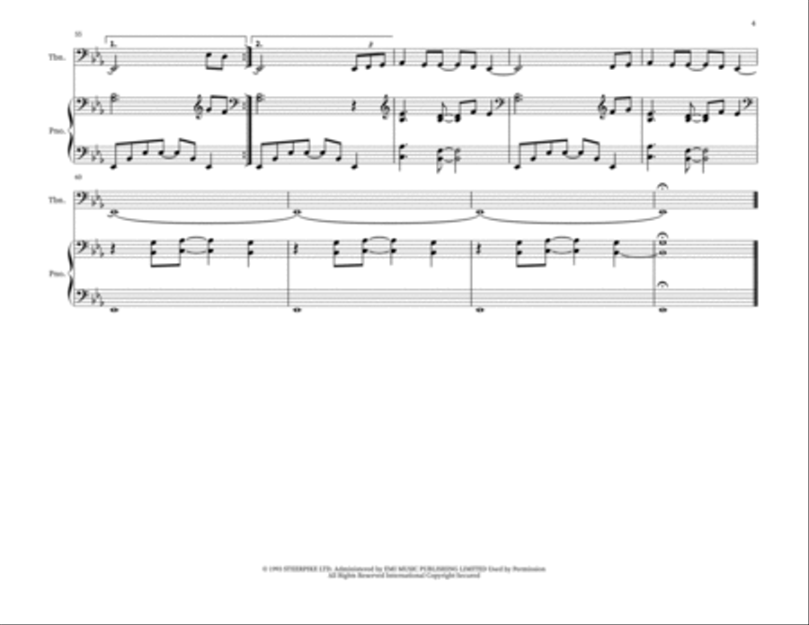 Fields Of Gold Trombone Duet scores gallery preview page 4