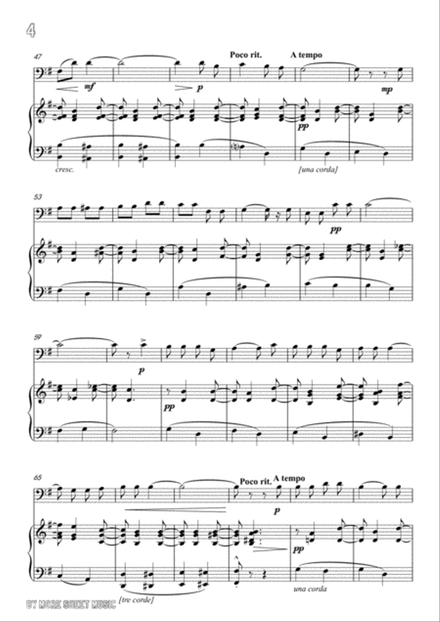 Lalo-Ballade à la lune, for Cello and Piano Piano scores gallery preview page 6