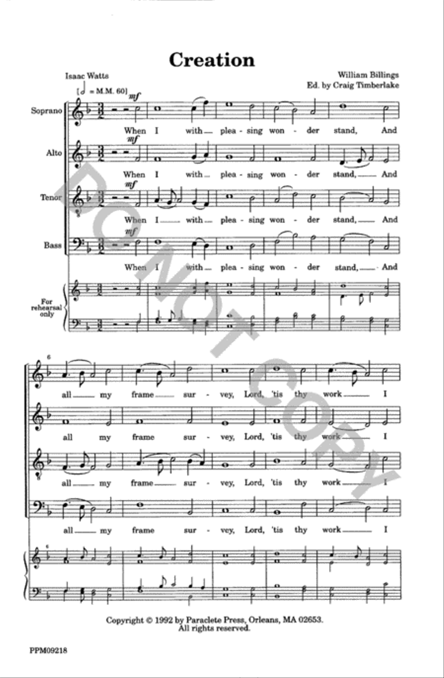 Creation Creation 4-Part scores gallery preview page 2