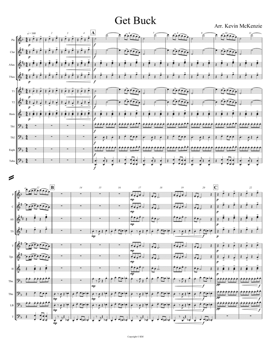 Get Buck Marching Band scores gallery preview page 1