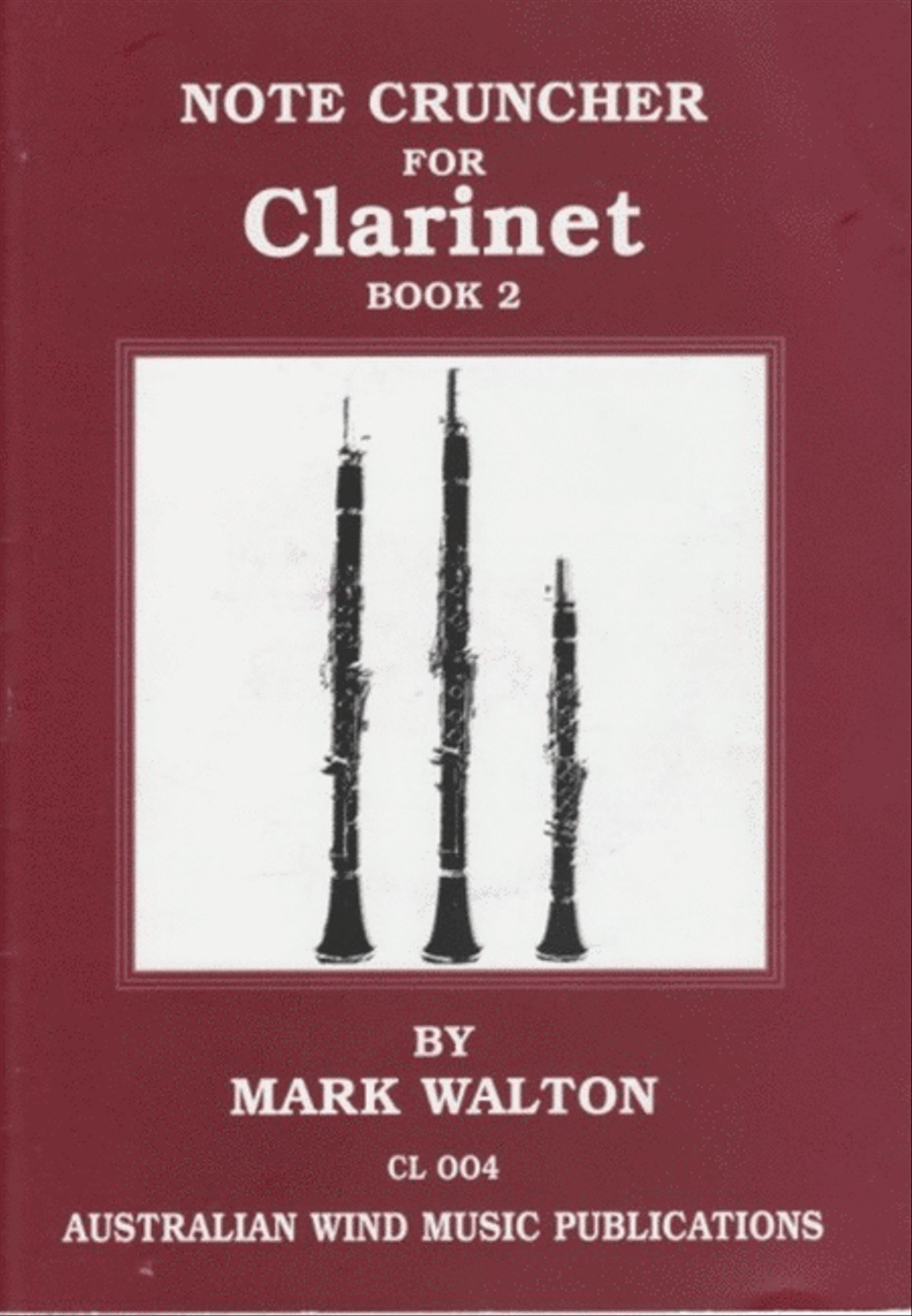 Note Cruncher Clarinet Book 2 Book/CD Revised Clarinet scores gallery preview page 1