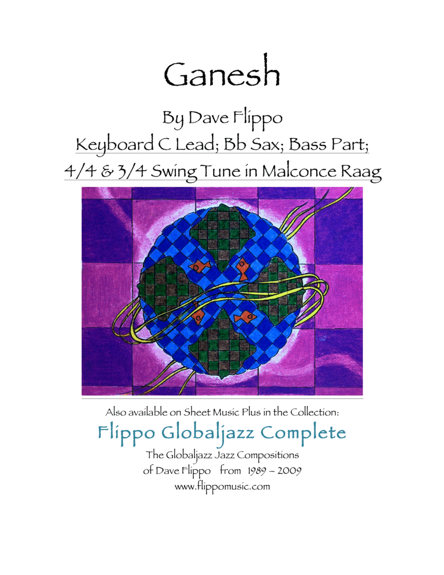 GANESH - The Globaljazz Series - Indian - Jazz Fusion -Includes key part in C, Bb Instrument and Ba Jazz Ensemble scores gallery preview page 1