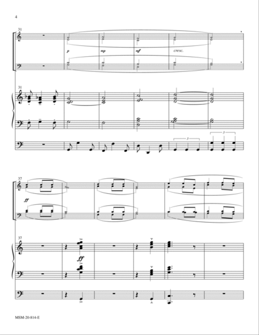 Celebration Fanfare Organ scores gallery preview page 4
