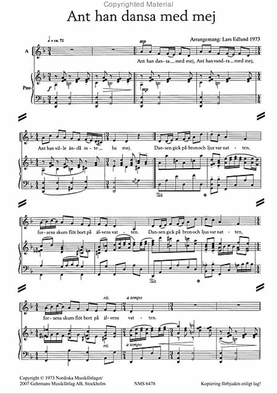 Tvenne folkvisor Tvenne folkvisor 4-Part scores gallery preview page 2