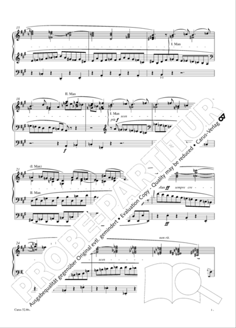 12 Stucke, Op. 59 Heft 2 Organ Solo scores gallery preview page 17