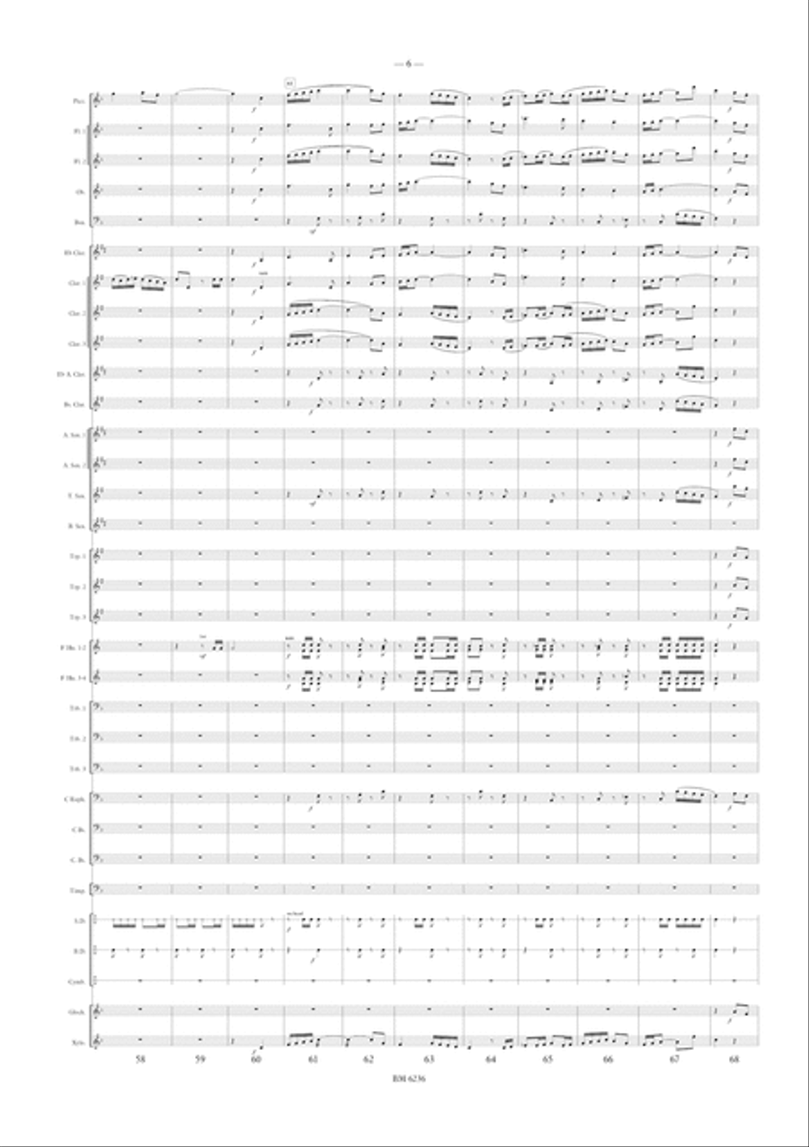 The Admiration for Wind Band The Admiration for Wind Band Concert Band scores gallery preview page 7