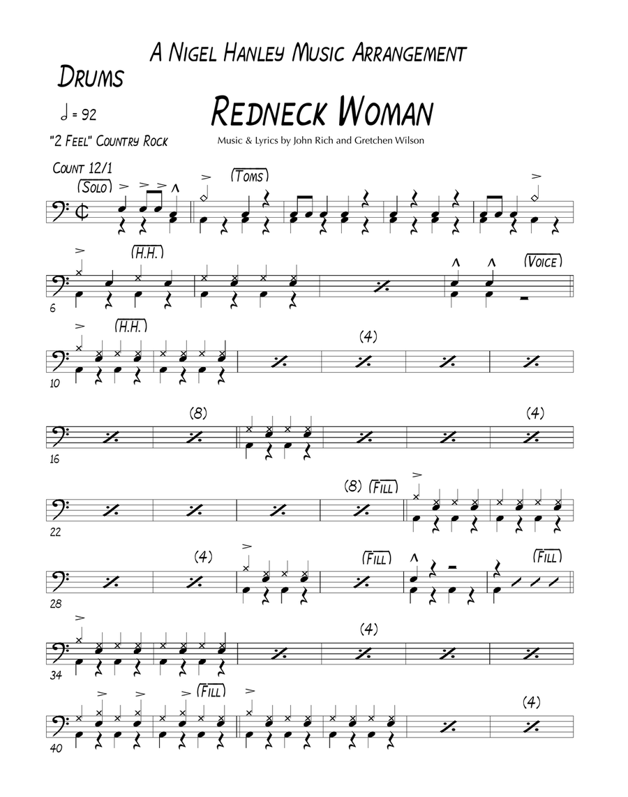 Redneck Woman Cover Band scores gallery preview page 6
