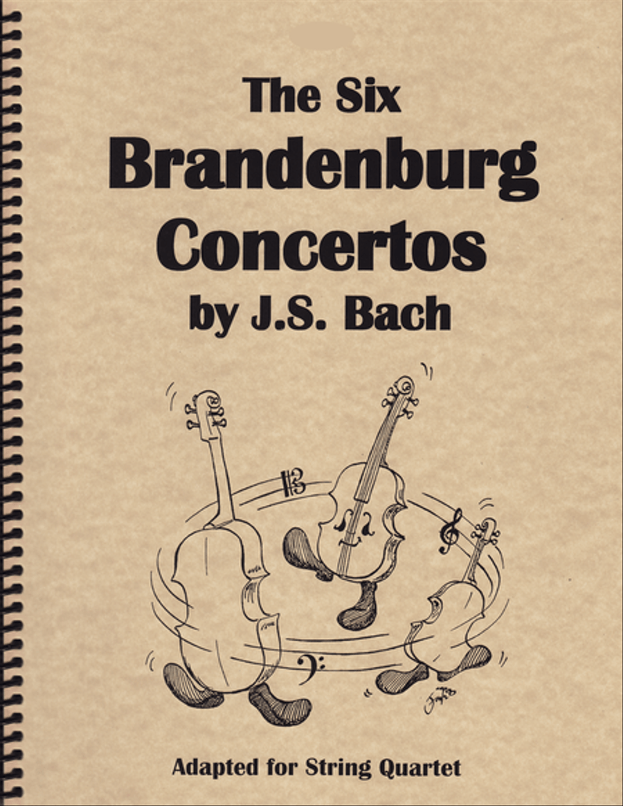 Six Brandenburg Concerti - for String Quartet (2 Violins, Viola and Cello) String Quartet scores gallery preview page 1