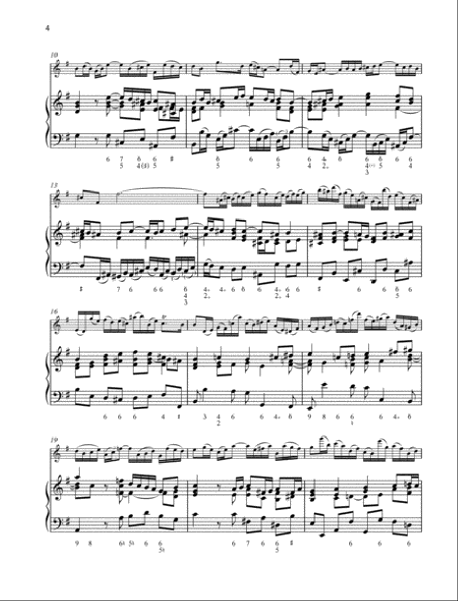 Sonata No. 5 E minor Flute Solo scores gallery preview page 2