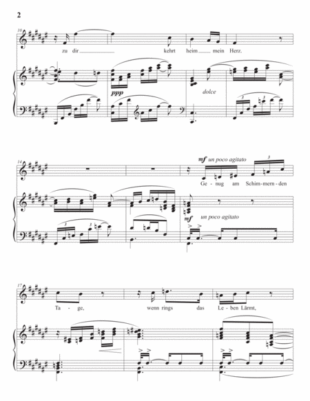 STRAUSS: Heimkehr, Op. 15 no. 5 (transposed to F-sharp major)