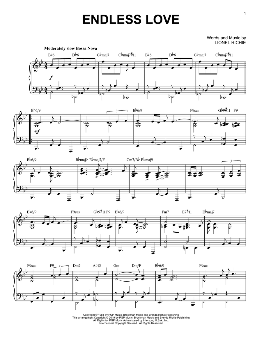 Endless Love [Jazz version]