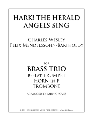Hark! The Herald Angels Sing - Trumpet, Horn, Trombone (Brass Trio)