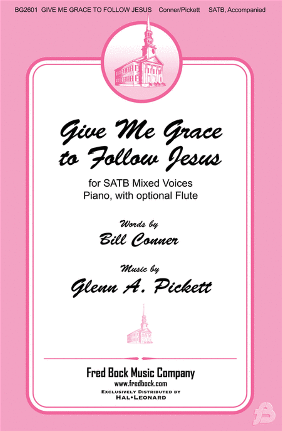 Give Me Grace to Follow Jesus 4-Part scores gallery preview page 1